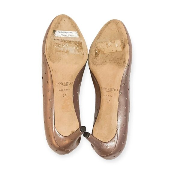 Jimmy Choo Bridget 65‎ Round Toe Pearlized Pump, Star crystal, 38EU, Dust bag - Picture 10 of 16